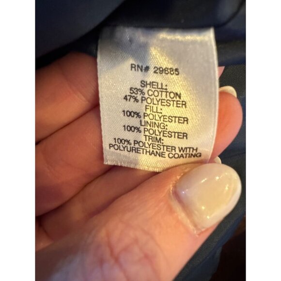 Pendleton Vest Women Small Navy Blue Quilted Full Zip‎ Outdoor Outerwear Preppy - Picture 10 of 12